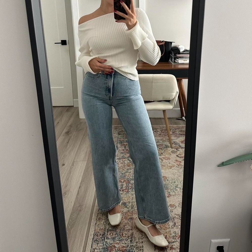 Everlane Light Blue Flare Jeans